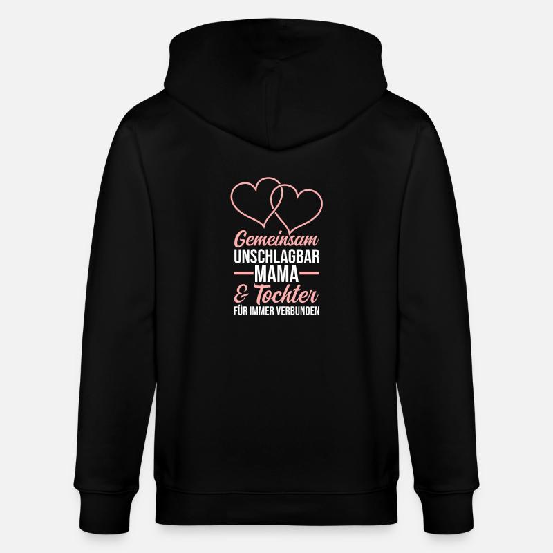 Mama Und Tochter - Stanley/Stella Unisex Bio-Kapuzenjacke CULTIVATOR  - Schwarz