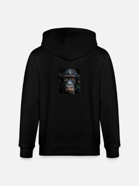 Bonobos Bonobo - Stanley/Stella CULTIVATOR Unisex Organic Hooded Jacket - black