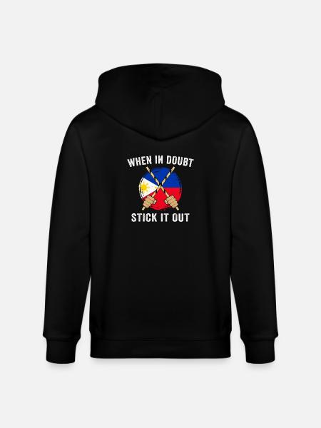 Arnis Eskrima Kali Filipino FMA - Stanley/Stella CULTIVATOR  Unisex Organic Hooded Jacket - black