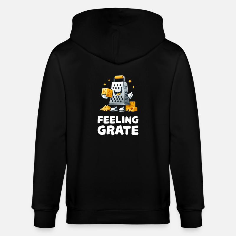 Feeling Grate Käsereibe - Stanley/Stella Unisex Bio-Kapuzenjacke CULTIVATOR  - Schwarz
