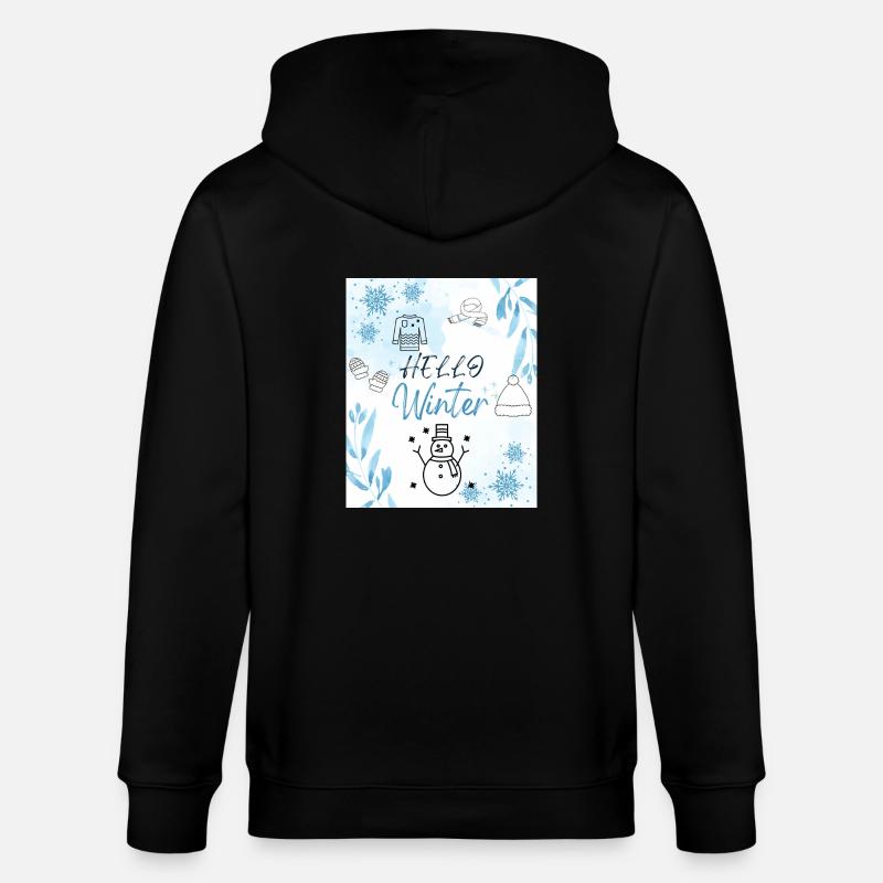 Bonjour l’hiver - Veste à capuche bio CULTIVATOR Stanley/Stella Unisexe - noir