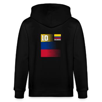 Colombie Colombie Medellín Vacances Bogota Cali - Veste à capuche bio CULTIVATOR Stanley/Stella Unisexe - noir - Dos - Anna (173cm)
