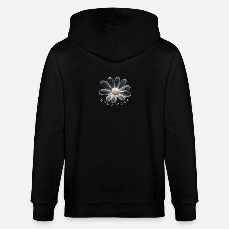 Glücksblume Fleur de bonheur - Veste à capuche bio CULTIVATOR Stanley/Stella Unisexe - noir