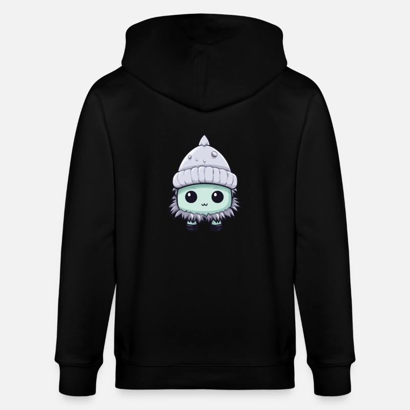 Frostbeule Winter Eskimo Comic - Stanley/Stella Unisex Bio-Kapuzenjacke CULTIVATOR  - Schwarz