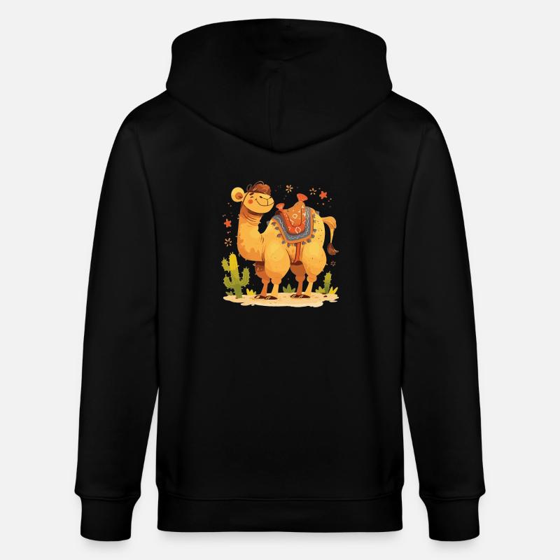 Camel Kamele Kamel - Stanley/Stella CULTIVATOR  Unisex Organic Hooded Jacket - black