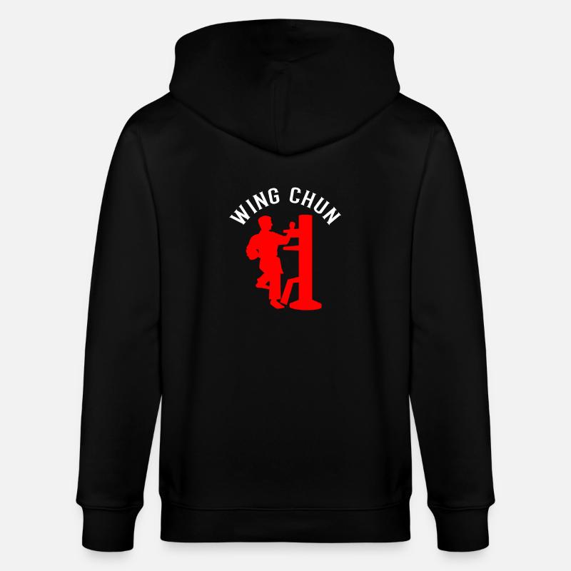 Wing Chun - Stanley/Stella Unisex Bio-Kapuzenjacke CULTIVATOR  - Schwarz