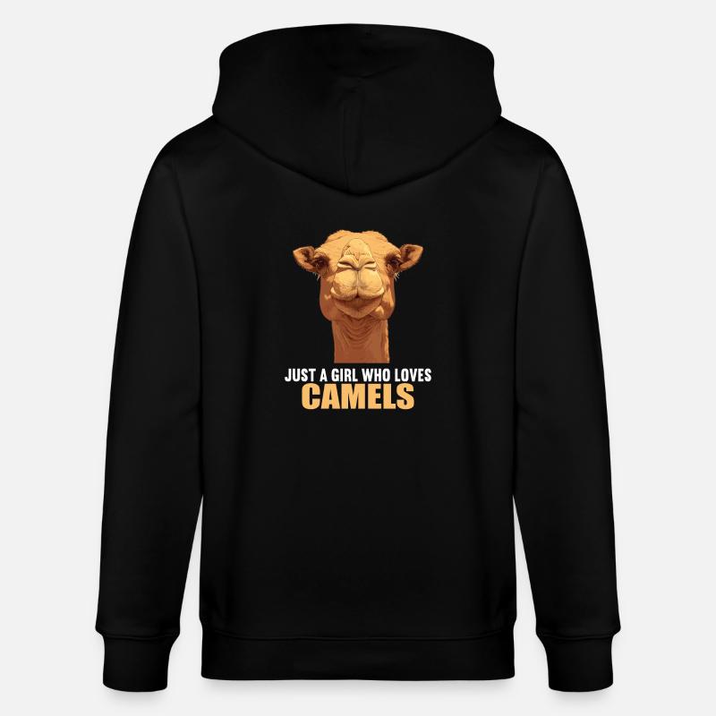 Chameau Kamele Kamel - Veste à capuche bio CULTIVATOR Stanley/Stella Unisexe - noir
