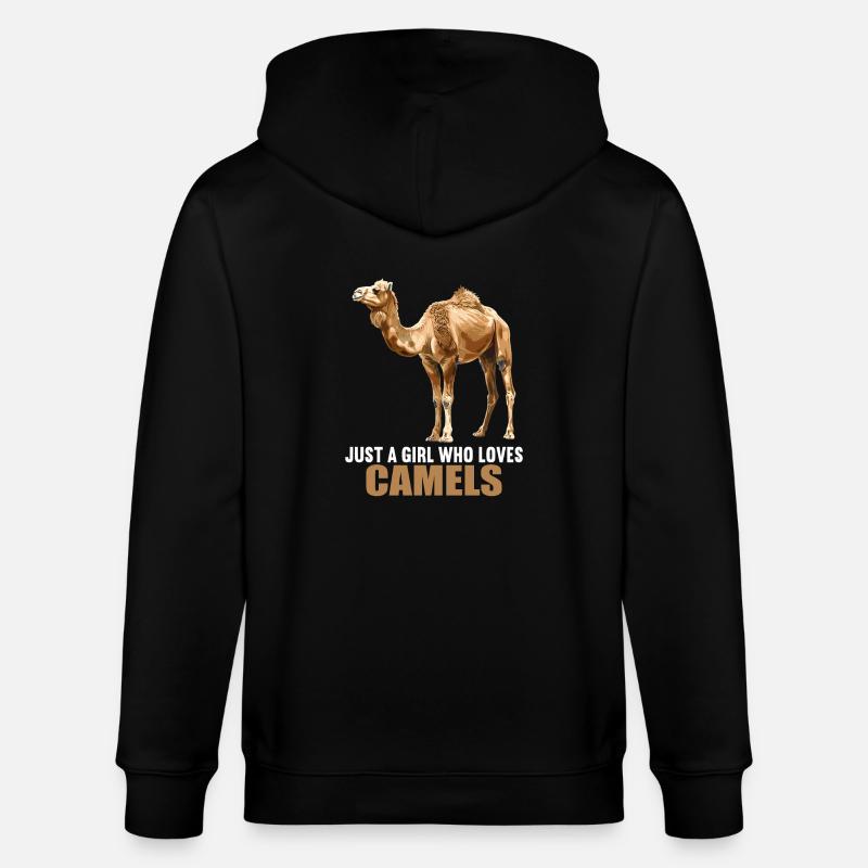 Camel Kamele Kamel - Stanley/Stella CULTIVATOR  Unisex Organic Hooded Jacket - black