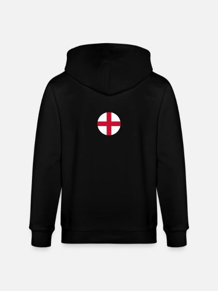 Angleterre Anglais Drapeau anglais - Veste à capuche bio CULTIVATOR Stanley/Stella Unisexe - noir
