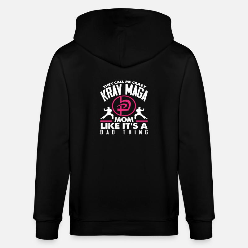 Krav Maga Mama Mutter - Stanley/Stella Unisex Bio-Kapuzenjacke CULTIVATOR  - Schwarz