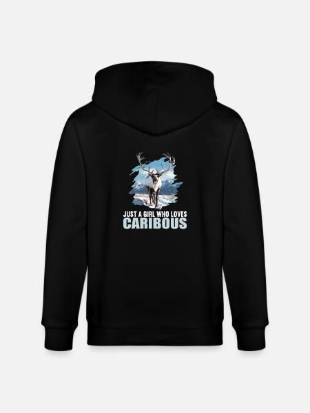 Caribou Karibus Karibu - Stanley/Stella CULTIVATOR Unisex Organic Hooded Jacket - black