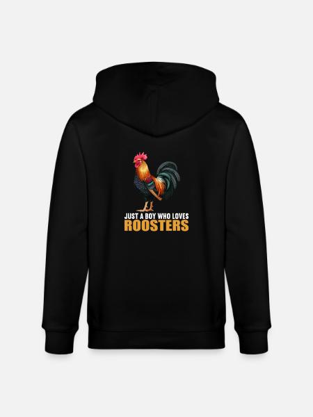 Rooster Roosters Rooster - Stanley/Stella CULTIVATOR  Unisex Organic Hooded Jacket - black