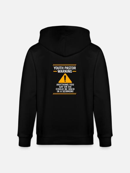 Youth pastor - Stanley/Stella CULTIVATOR Unisex Organic Hooded Jacket - black