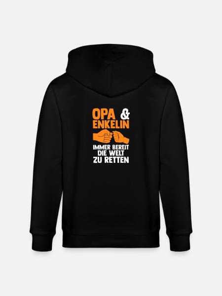 Papi et petite-fille - Veste à capuche bio CULTIVATOR Stanley/Stella Unisexe - noir