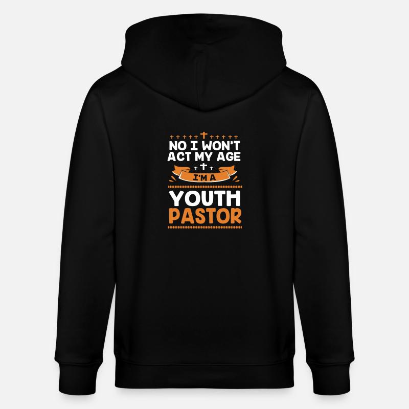 Pasteur des jeunes - Veste à capuche bio CULTIVATOR Stanley/Stella Unisexe - noir