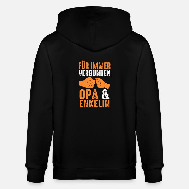 Papi et petit-fils - Veste à capuche bio CULTIVATOR Stanley/Stella Unisexe - noir