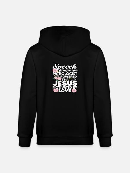 Speech therapist driven by Jesus - Stanley/Stella CULTIVATOR Unisex Organic Hooded Jacket - black