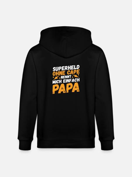 Father Dad - Stanley/Stella CULTIVATOR  Unisex Organic Hooded Jacket - black