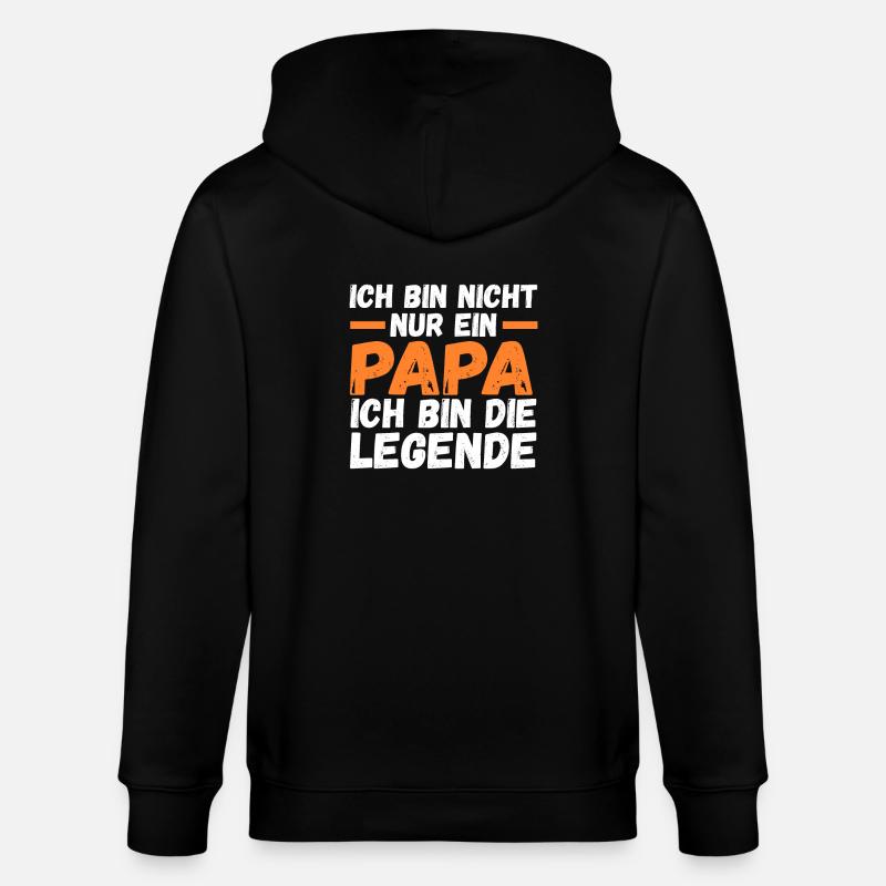 Vater Papa - Stanley/Stella Unisex Bio-Kapuzenjacke CULTIVATOR - Schwarz