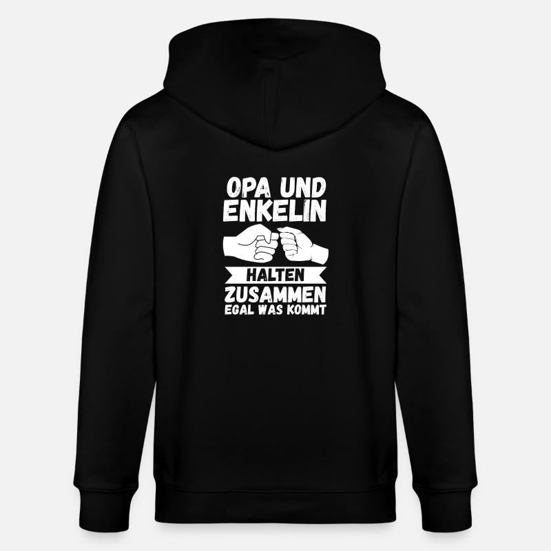 Papi et petit-fils - Veste à capuche bio CULTIVATOR Stanley/Stella Unisexe - noir