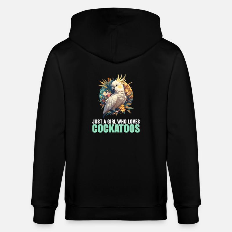 Cacatoès Cacatoès Cacatoès - Veste à capuche bio CULTIVATOR Stanley/Stella Unisexe - noir