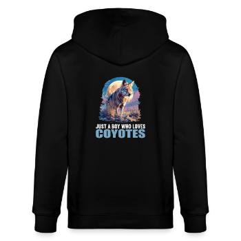 Coyotes Coyote - Veste à capuche bio CULTIVATOR Stanley/Stella Unisexe - noir - Dos - Anna (173cm)