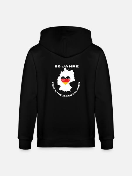 Peace in Germany - Stanley/Stella CULTIVATOR Unisex Organic Hooded Jacket - black