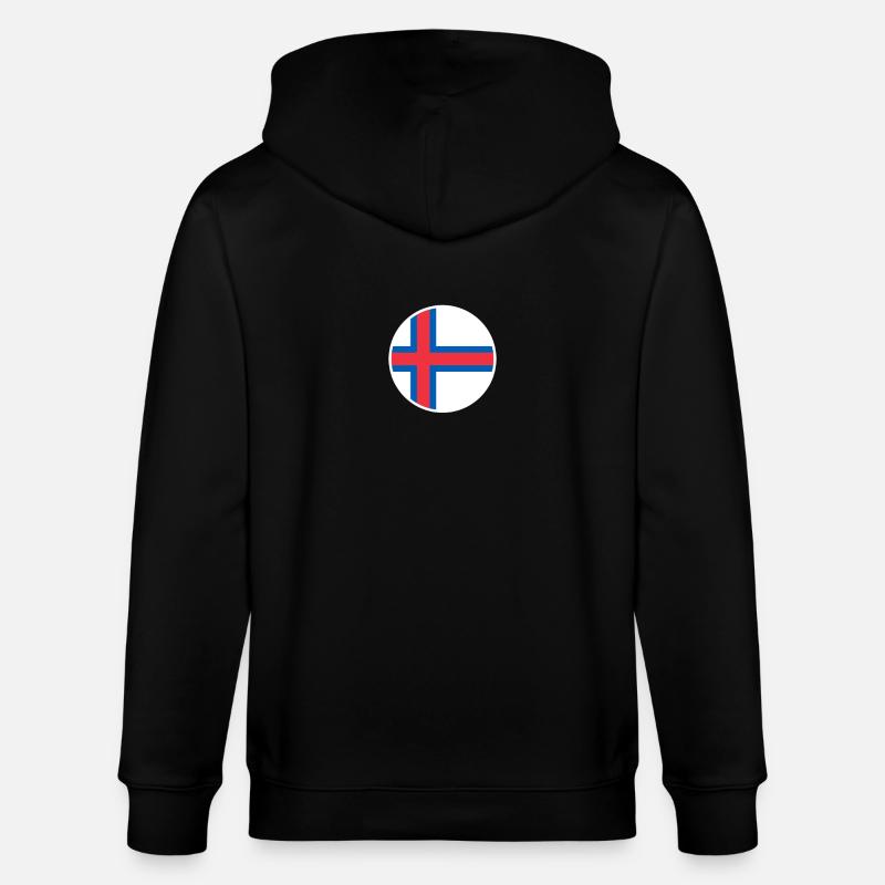 Îles Féroé Drapeau féroïen - Veste à capuche bio CULTIVATOR Stanley/Stella Unisexe - noir