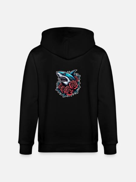 Requin - Veste à capuche bio CULTIVATOR Stanley/Stella Unisexe - noir