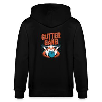 Gutter Gang Bowling - Veste à capuche bio CULTIVATOR Stanley/Stella Unisexe - noir - Dos - Anna (173cm)
