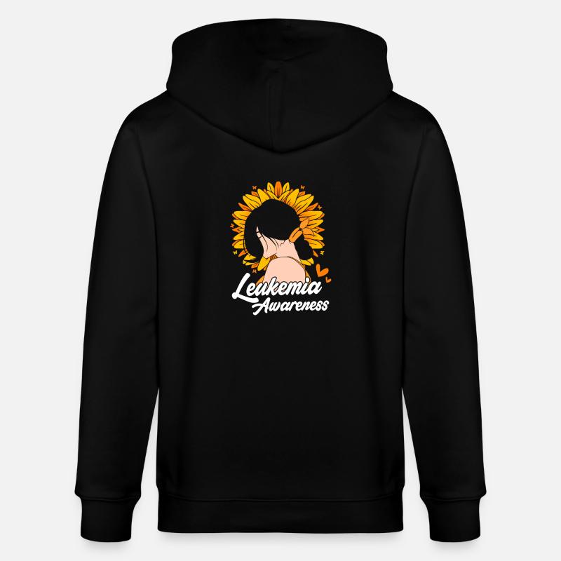 Sensibilisation à la leucémie - Veste à capuche bio CULTIVATOR Stanley/Stella Unisexe - noir