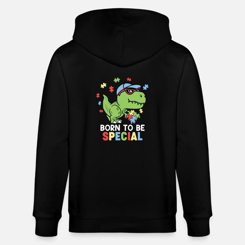 Autismus Autistisch - Stanley/Stella Unisex Bio-Kapuzenjacke CULTIVATOR  - Schwarz