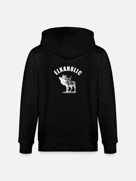 Elchjagd Elkaholische Jäger - Stanley/Stella Unisex Bio-Kapuzenjacke CULTIVATOR - Schwarz