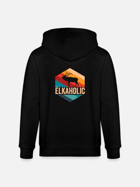 Elchjagd Elkaholische Jäger - Stanley/Stella Unisex Bio-Kapuzenjacke CULTIVATOR - Schwarz