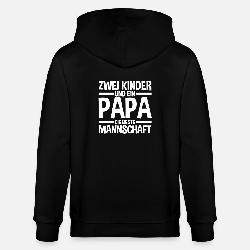 Père de 2 enfants - Veste à capuche bio CULTIVATOR Stanley/Stella Unisexe - noir