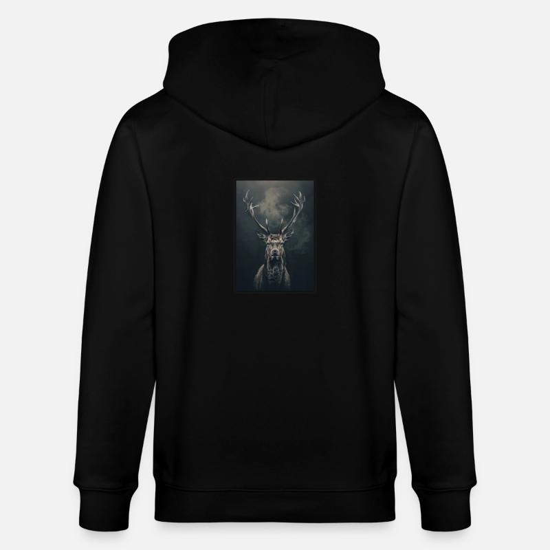 Cerf Cerf - Veste à capuche bio CULTIVATOR Stanley/Stella Unisexe - noir