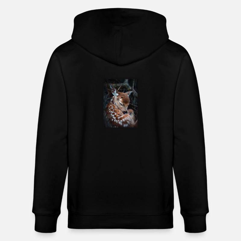 Cerf Cerf - Veste à capuche bio CULTIVATOR Stanley/Stella Unisexe - noir