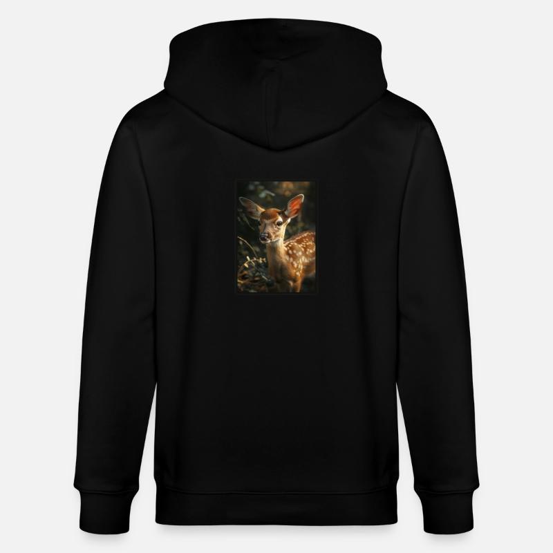 Cerf Cerf - Veste à capuche bio CULTIVATOR Stanley/Stella Unisexe - noir
