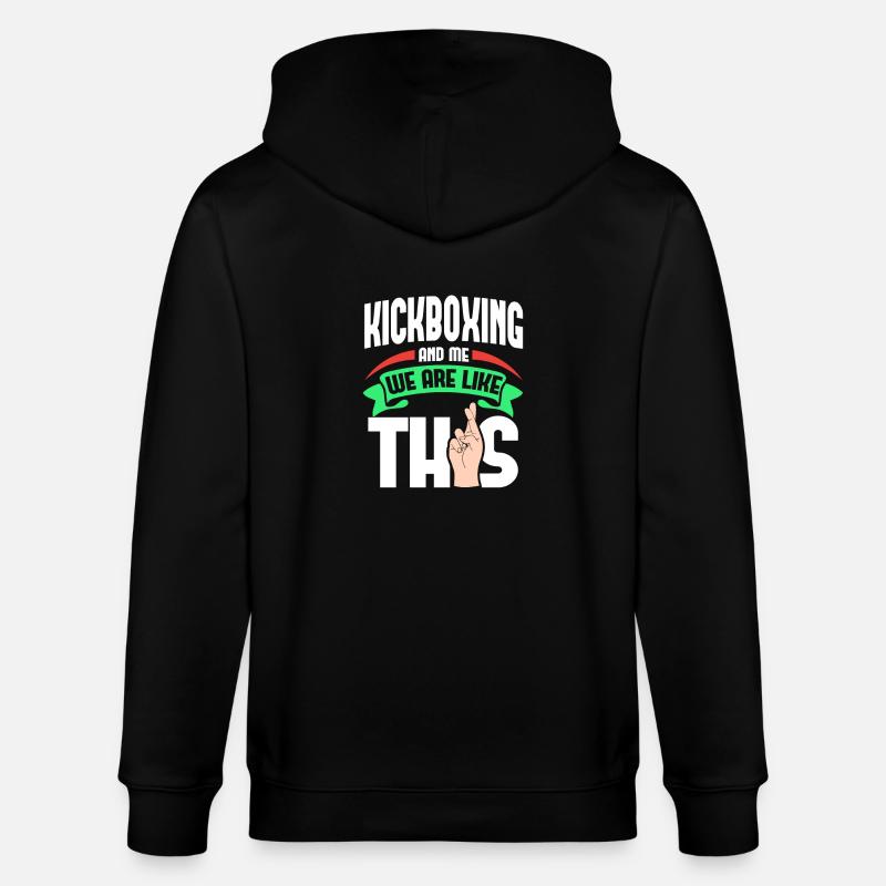 Kickboxing Me, c’est comme - Veste à capuche bio CULTIVATOR Stanley/Stella Unisexe - noir