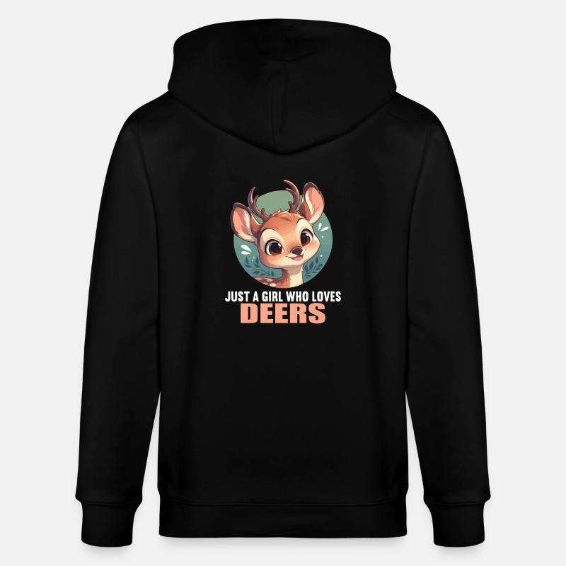 Cerf Cerf - Veste à capuche bio CULTIVATOR Stanley/Stella Unisexe - noir