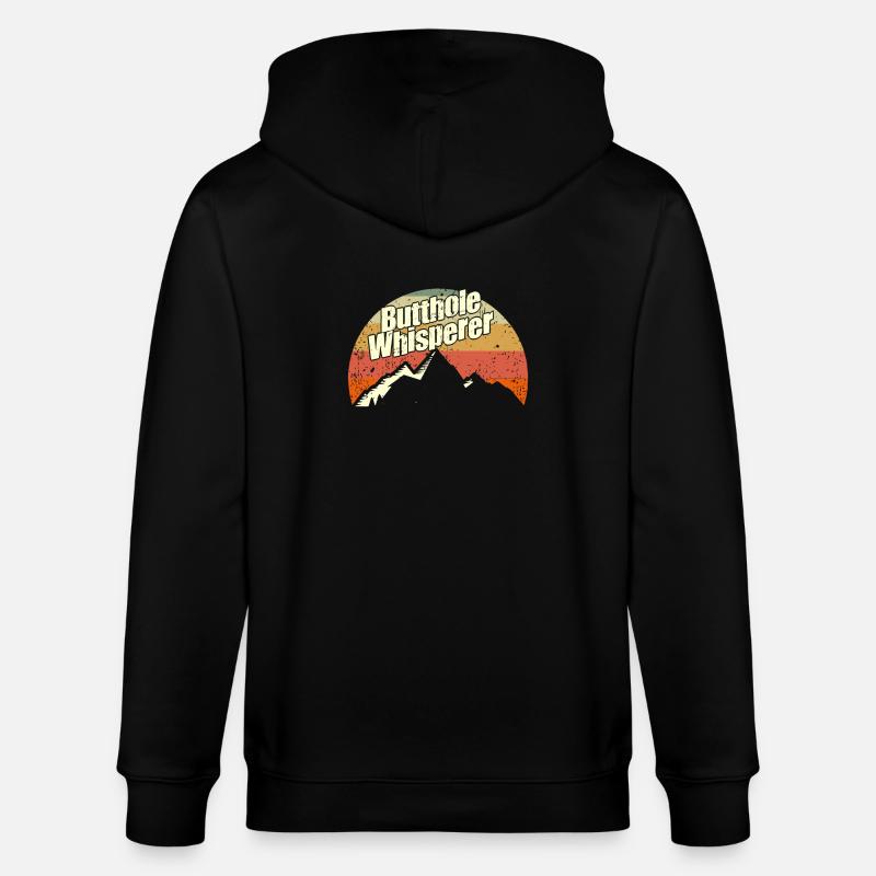 Arschloch-Flüsterer - Stanley/Stella Unisex Bio-Kapuzenjacke CULTIVATOR - Schwarz