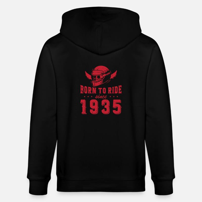 Né pour rouler depuis 1935 - Veste à capuche bio CULTIVATOR Stanley/Stella Unisexe - noir
