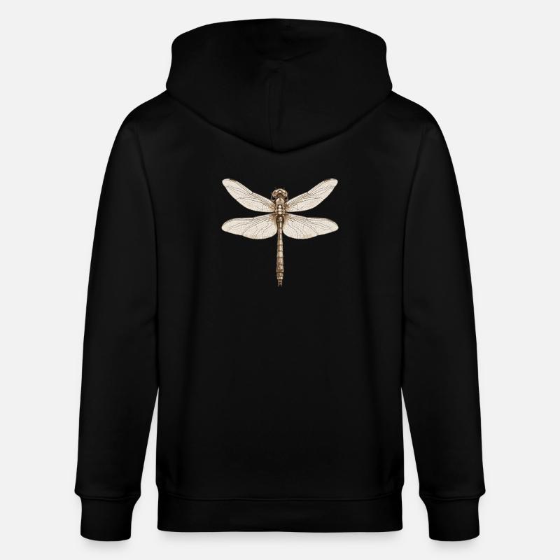 Libellen Libelle - Stanley/Stella Unisex Bio-Kapuzenjacke CULTIVATOR - Schwarz