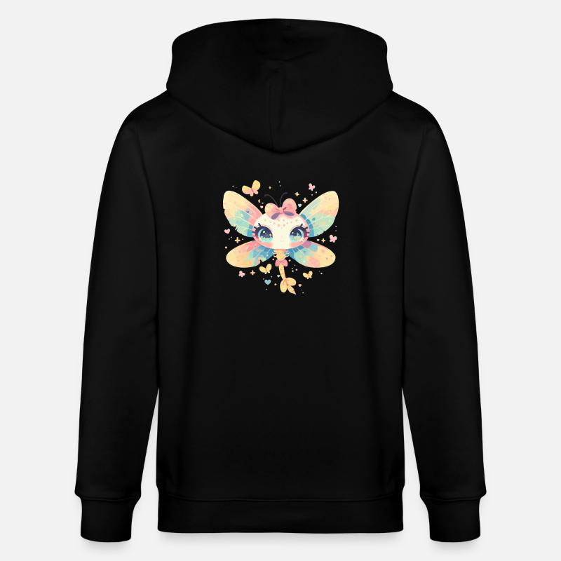 Libellen Libelle - Stanley/Stella Unisex Bio-Kapuzenjacke CULTIVATOR  - Schwarz
