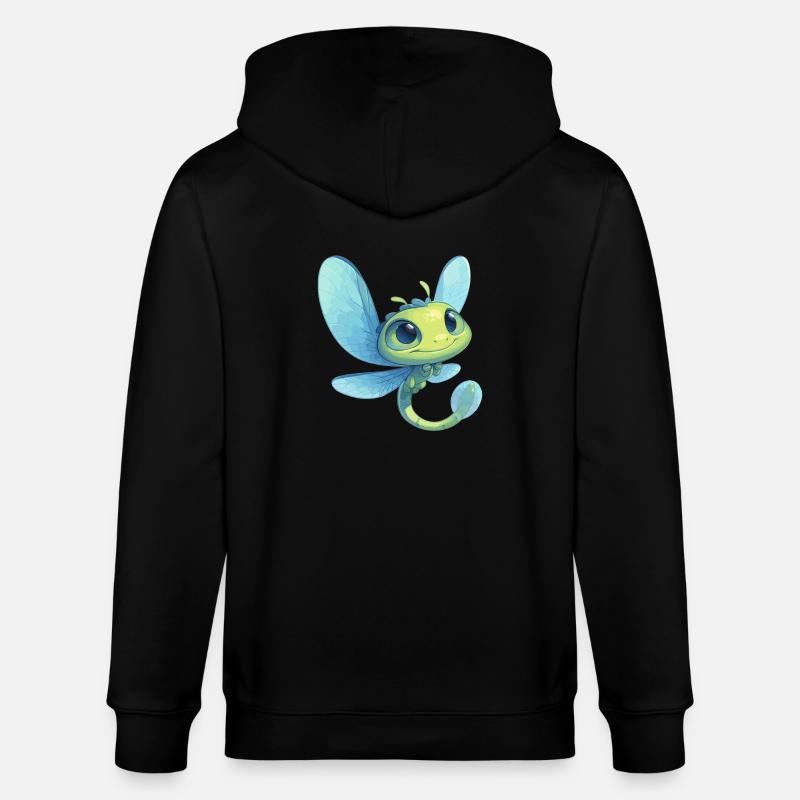 Libellen Libelle - Stanley/Stella Unisex Bio-Kapuzenjacke CULTIVATOR  - Schwarz