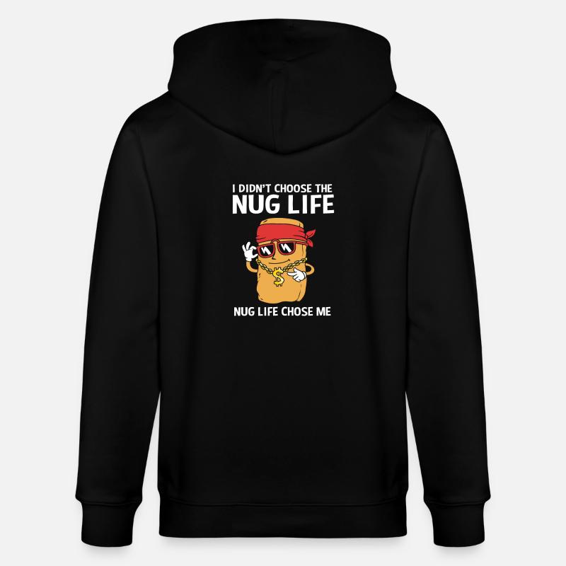 Chicken Nuggets - Stanley/Stella Unisex Bio-Kapuzenjacke CULTIVATOR  - Schwarz