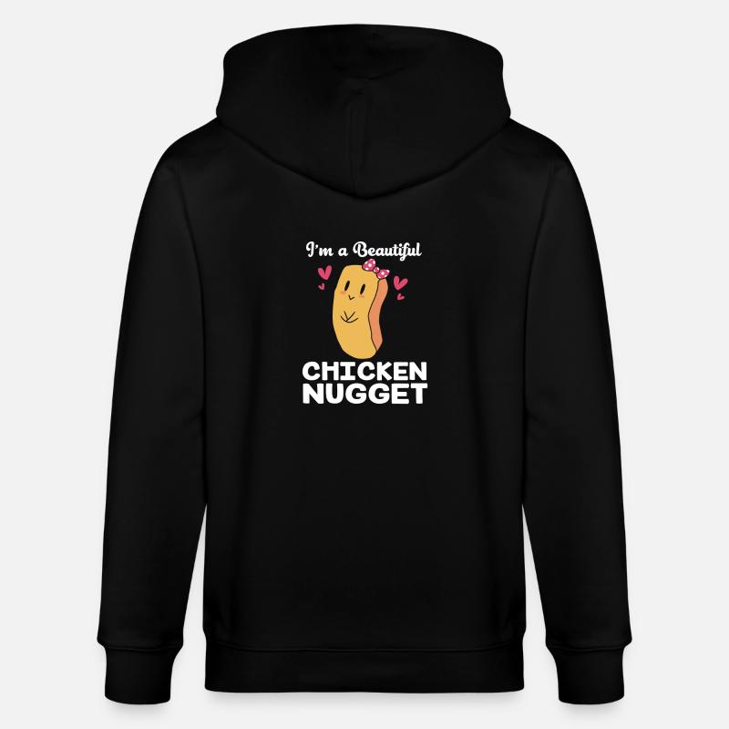 Nuggets de poulet - Veste à capuche bio CULTIVATOR Stanley/Stella Unisexe - noir