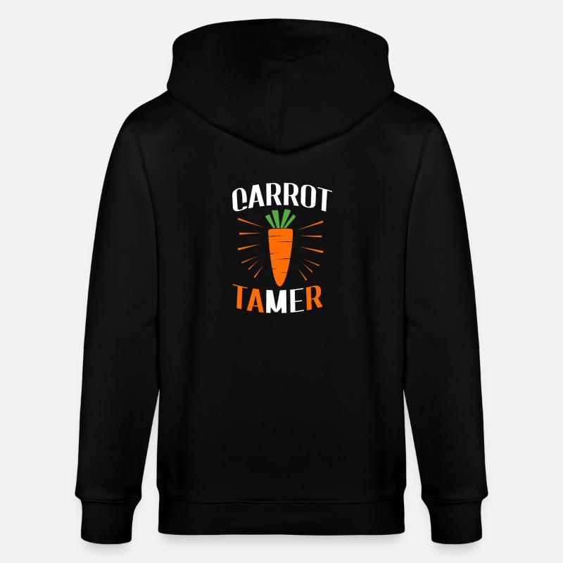 Carottes Légumes - Veste à capuche bio CULTIVATOR Stanley/Stella Unisexe - noir