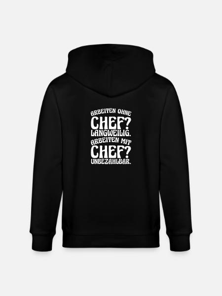 Team Leader Group Leader Team Leader Head of Department - Stanley/Stella CULTIVATOR  Unisex Organic Hooded Jacket - black