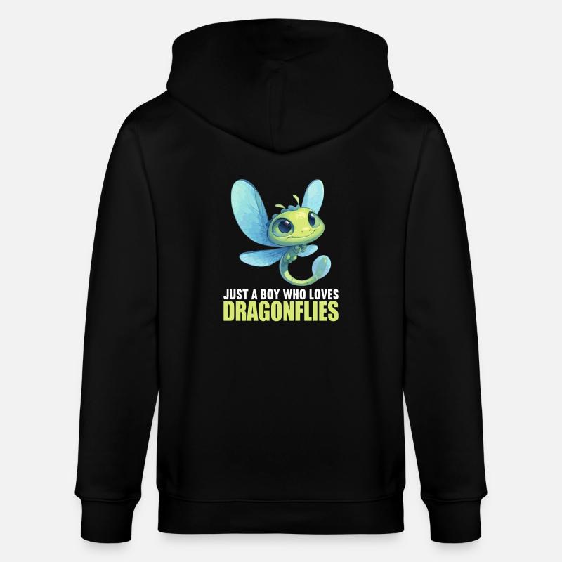 Libellules Libellule - Veste à capuche bio CULTIVATOR Stanley/Stella Unisexe - noir